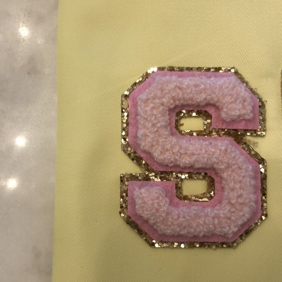 NWT Stoney Clover Lane x Target Light Yellow STUFF Patch Flat Pouch - Picture 5 of 5